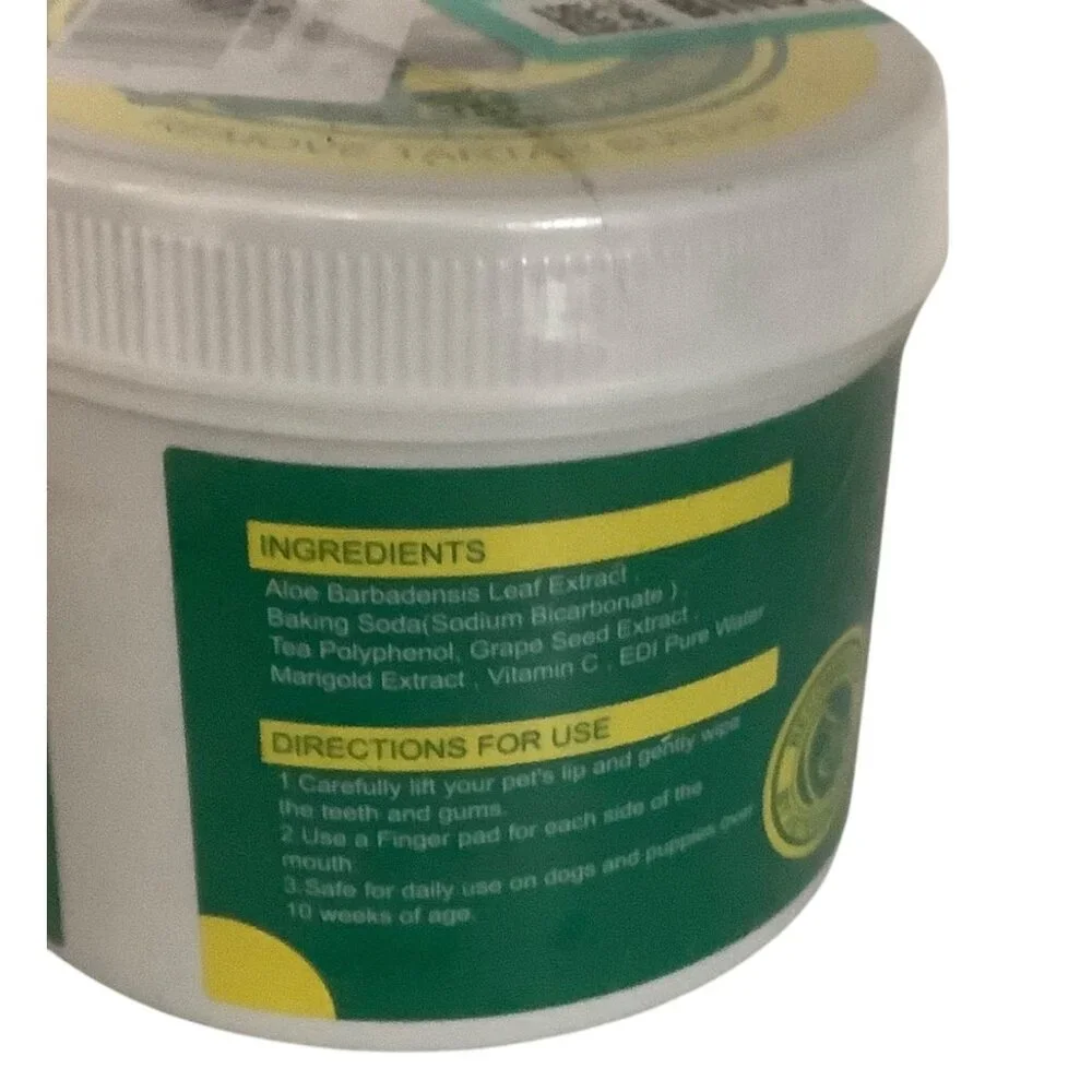 Pet Dental Finger Wipes 110pcs Dogs & Cats Universal Fresh Breath Oral Hygiene‎